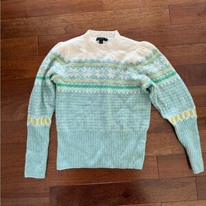 Jcrew fair isle sweater size small